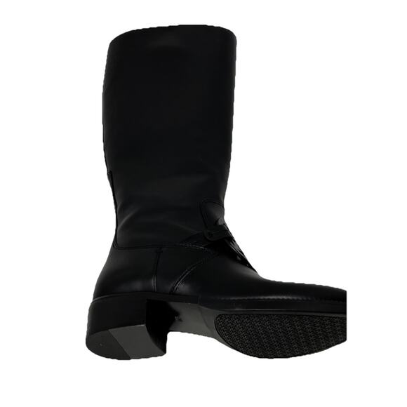 Tory Burch black Miller riding leather boots 5 - Picture 7 of 7